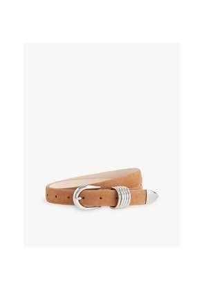 Womens Dehanche Hollyhock Suede Mixed Metal Belt