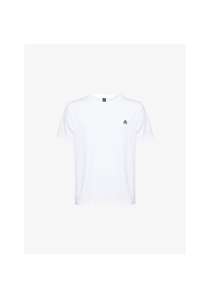 Mens Moose Knuckles Crescent Logo-Plaque Cotton-Jersey T-Shirt