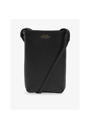 Womens Smythson Ludlow Branded Leather Cross-Body Pouch
