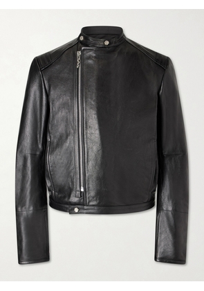424 - HOORSENBUHS Race Leather Jacket - Men - Black - IT 48