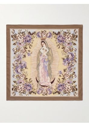 KAPITAL - Peckish Maria Printed Cotton-Voile Bandana - Men - Brown