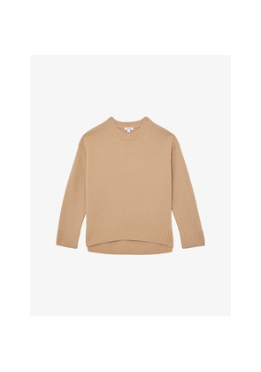 Womens Reiss Ella Crewneck Long-Sleeve Wool and Cashmere Jumper