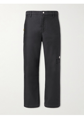 Enfants Riches Déprimés - Swiss Auto Dicky Straight-Leg Distressed Cotton-Drill Trousers - Men - Gray - UK/US 28