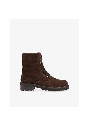 Womens Whistles Lace-Up Suede Ankle Boots