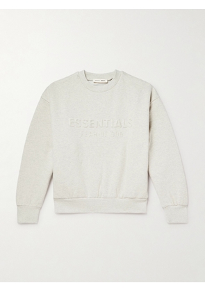 FEAR OF GOD ESSENTIALS - Logo-Embossed Cotton-Blend Jersey Sweatshirt - Men - Gray - XS
