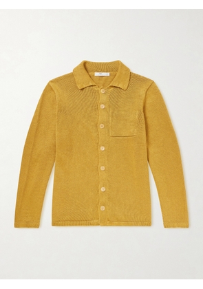 Inis Meáin - Linen Cardigan - Men - Yellow - S