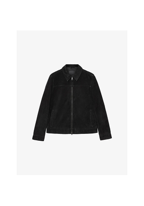 Mens Allsaints Rhone Collared Suede Jacket