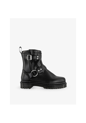 Womens Dr. Martens Anistone Harness Leather Ankle Boots