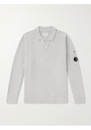 C.P. Company - Cotton-Chenille Polo Sweater - Men - Gray - XS