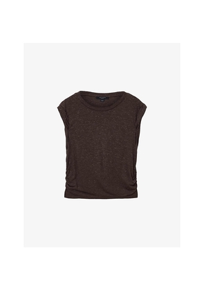 Womens Allsaints West Sleeveless Jersey Top