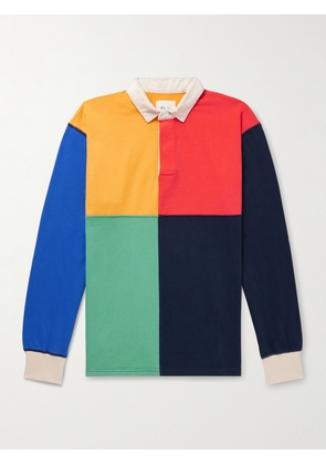 Drake's - Colour-Blocked Cotton-Jersey Polo Shirt - Men - Multi - S