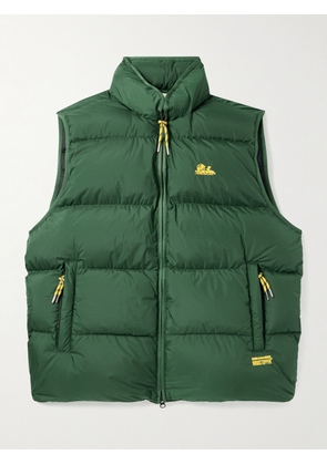 Aimé Leon Dore - Logo-Embroidered Quilted WINDSTOPPER® by GORE-TEX LABS Down Gilet - Men - Green - S