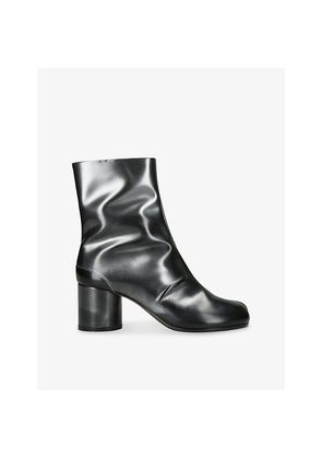 Womens Maison Margiela Tabi 60 Leather Heeled Ankle Boots