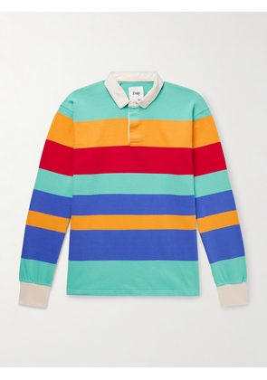 Drake's - Striped Cotton-Jersey Polo Shirt - Men - Multi - S