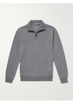 Canali - Wool Half-Zip Sweater - Men - Gray - IT 46