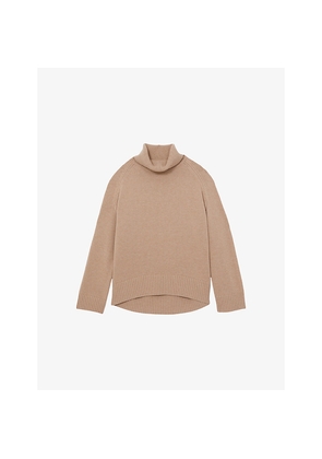Womens Reiss Brooklyn Roll-Neck Wool and Cashmere-Blend Jumper