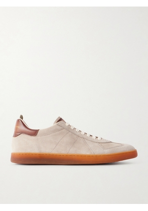 Officine Creative - Militia 002 Leather-Trimmed Suede Sneakers - Men - Gray - EU 40