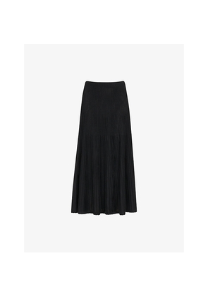Womens Whistles Knitted Pleated Midi Skirt