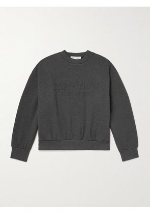 FEAR OF GOD ESSENTIALS - Logo-Embossed Cotton-Blend Jersey Sweatshirt - Men - Gray - XS