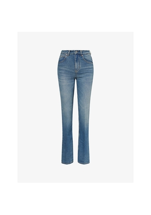 Womens Victoria Beckham Julia Straight-Leg Denim Jeans