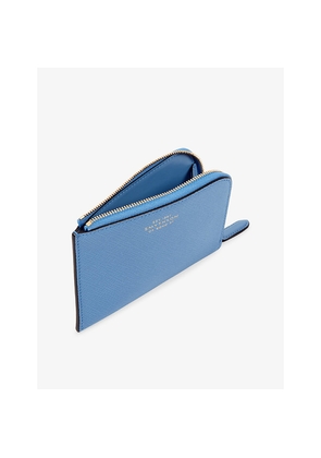 Womens Smythson Panama Leather Slim Pouch