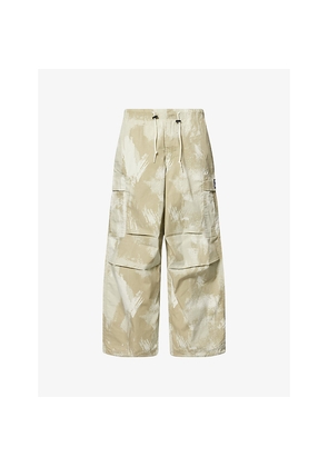 Mens Obey Giant Cargo Cotton-Blend Trousers