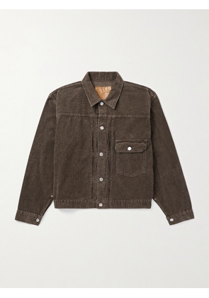 Remi Relief - Cotton-Corduroy Trucker Jacket - Men - Brown - S