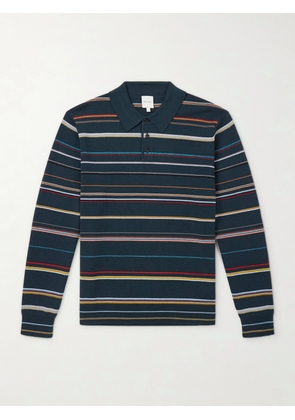 Paul Smith - Striped Merino Wool Polo Sweater - Men - Green - S
