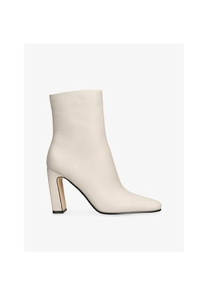 Womens Steve Madden Lizabelle Leather Heeled Ankle Boots