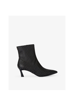 Womens Carvela Marcia Embellished Heeled Faux-Leather Ankle Boots