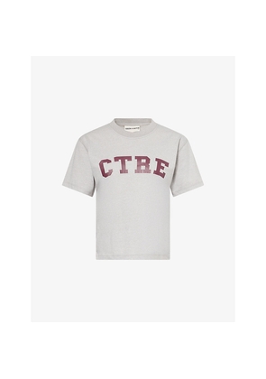 Womens The Couture Club ctre Round-Neck Woven T-Shirt