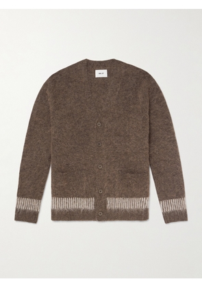 NN07 - Russell 60012 Striped Alpaca-Blend Cardigan - Men - Brown - S