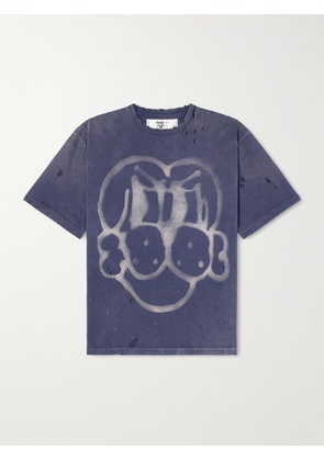 Neighborhood - Chito Savage Cotton-Jersey T-Shirt - Men - Blue - S