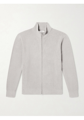 NN07 - Danny 6429 Ribbed Bouclé Zip-Up Cardigan - Men - Gray - S