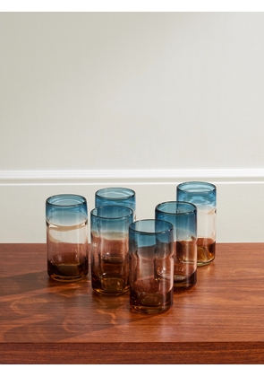 The Conran Shop - Set of Six Highball Glasses - Men - Blue