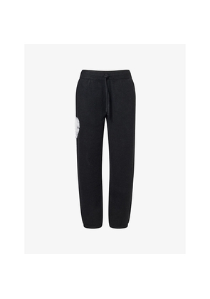 Womens The Couture Club Monogram Emblem Straight-Leg Knitted Jogging Bottoms