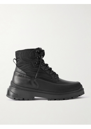 Canada Goose - Keystone Rubber-Trimmed Leather and Twill Boots - Men - Black - US 7