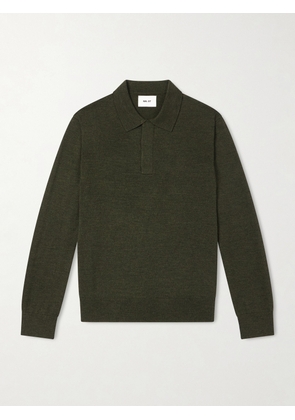 NN07 - Emerson 6605 Wool Polo Shirt - Men - Green - S