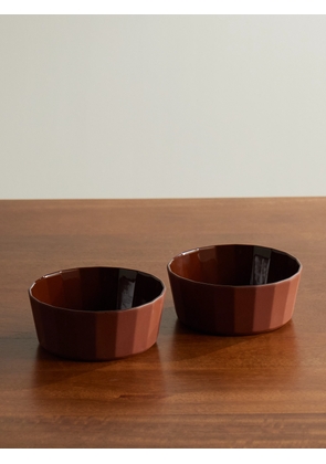 The Conran Shop - Studio Word Fade Set of Two Porcelain Bowls - Men - Brown