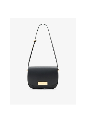 Womens Allsaints Etta Leather Satchel Cross-Body Bag