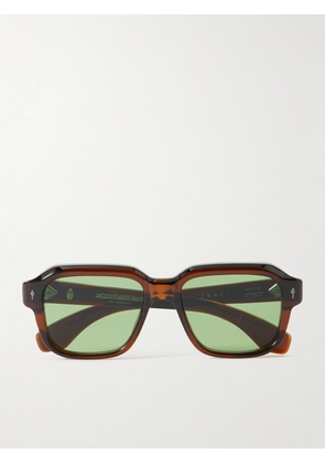 Jacques Marie Mage - Vivienne Square-Frame Acetate Sunglasses - Men - Brown