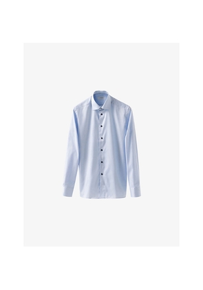 Mens Eton Solid Signature Contemporary-Fit Cotton Twill Shirt