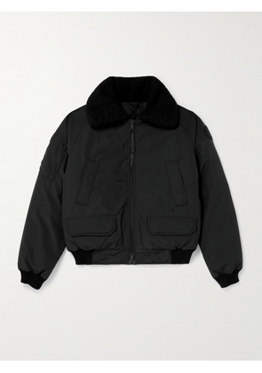 Canada Goose - Chilliwack Recycled Wool-Blend Fleece and Shell Down Bomber Jacket - Men - Black - S