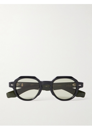 Jacques Marie Mage - Pontian Round-Frame Acetate Sunglasses - Men - Black