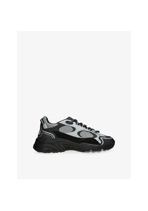 Mens Cleens Pulse Runner Leather and Mesh Trainers