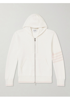 Thom Browne - Striped Cotton Zip-Up Hoodie - Men - White - 0