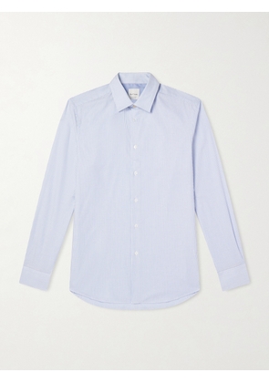 Paul Smith - Striped Cotton-Poplin Shirt - Men - Blue - UK/US 15
