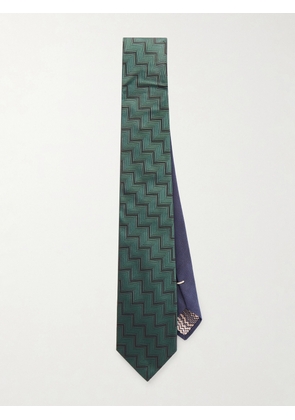 Missoni - 7cm Silk-Jacquard Tie - Men - Green