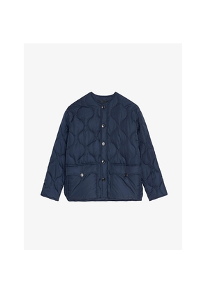 Womens Zadig&Voltaire Bunji Quilted Round-Neck Woven Coat