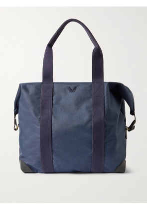 Bennett Winch - Cargo Leather-Trimmed Canvas Weekend Bag - Men - Blue